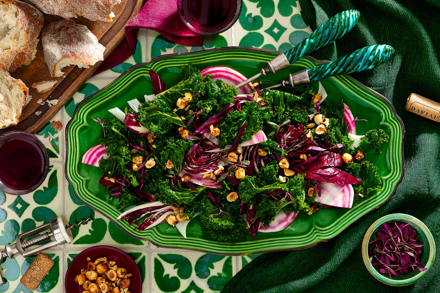 kale beetroot healthy food photographer tiles