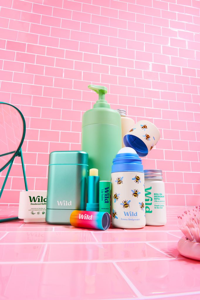 wild bathroom collection product photography
