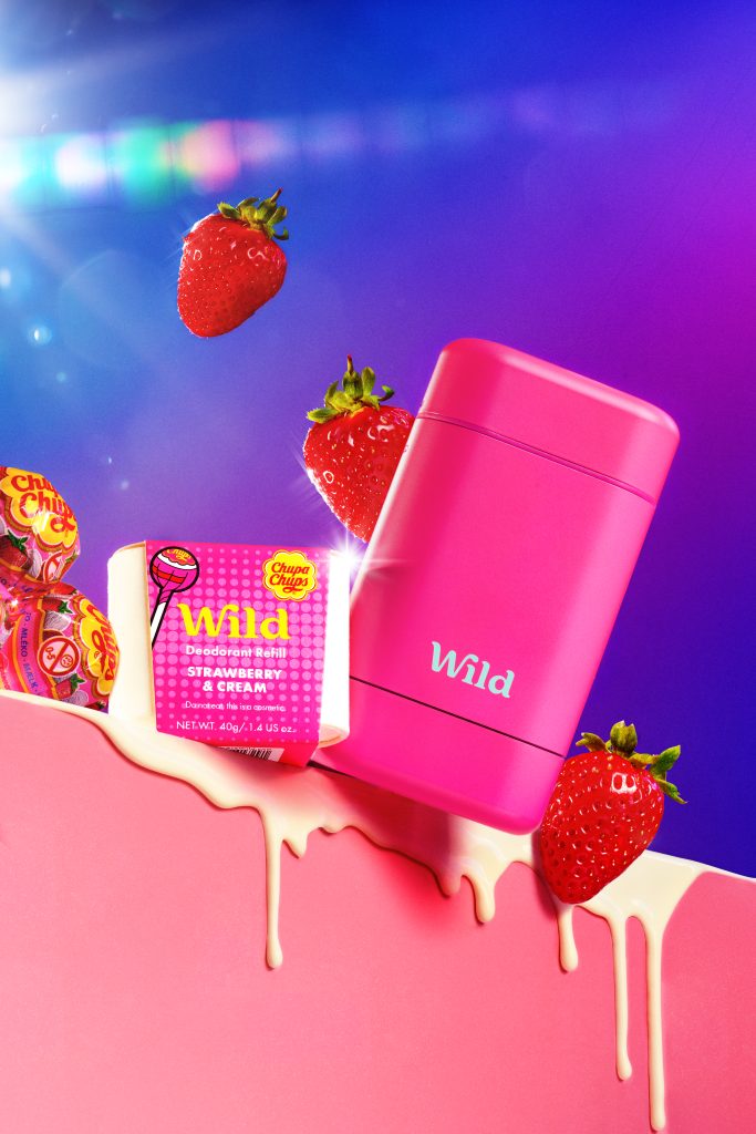 wild chupa chups collaboration photography strawberries cream